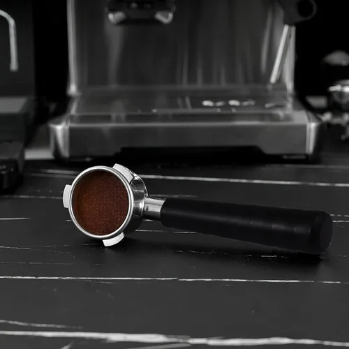 Miniatura 8 de Cesta de filtro de portafiltro desnudo sin fondo de 2.126 in, incluye 3 orejas, mango portafiltro de acero inoxidable con cepillo de limpieza