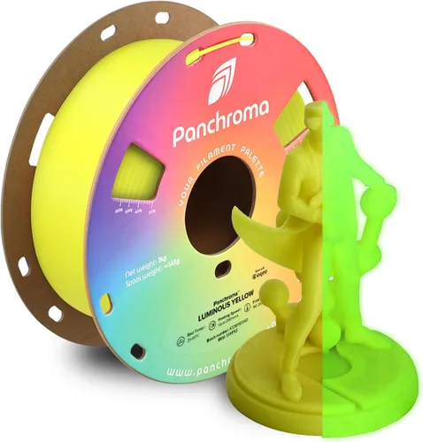 Miniatura 46 de Panchroma - Filamento de impresión 3D de ácido poliláctico (PLA) en degradado de Halloween, naranja, amarillo y magenta, 0.069 in, carrete de 2.2