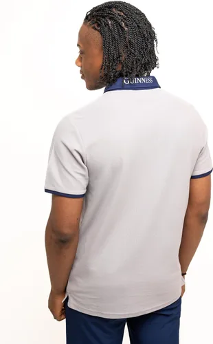 Miniatura 3 de Guinness Grey Performance Polo - Camisa de golf para hombre, mezcla de algodónpoliéster, tela transpirable, ropa deportiva
