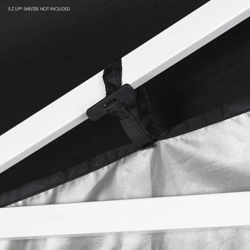 Miniatura 10 de E-Z UP Kit de pared lateral para cabina de comida, juego de 4, se adapta a toldo de pierna recta de 10 x 10 pies (toldo/refugio no incluido)
