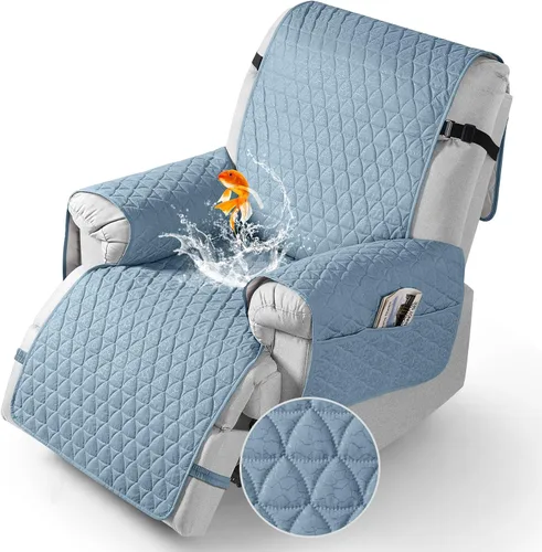 Miniatura 10 de TAOCOCO Funda para Sillón Reclinable 100% Impermeable - Funda para Sillón Reclinable con Gránulos Antideslizantes, Fundas para Sillas Reclinables