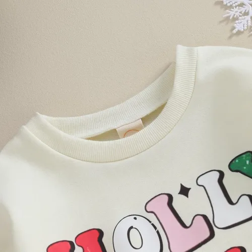 Miniatura 5 de Traje de Navidad para bebé recién nacido, con cuello redondo, manga larga, con burbujas, de gran