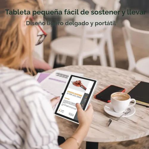 Miniatura 6 de HNVHNV Tablet Android 15 de 7 Pulgadas, 9 GB RAM 32 GB ROM 1 TB Expansión, Procesador Quad-core, Cámara Dual, WiFi 5G/2.4G, Bluetooth, Control Negro