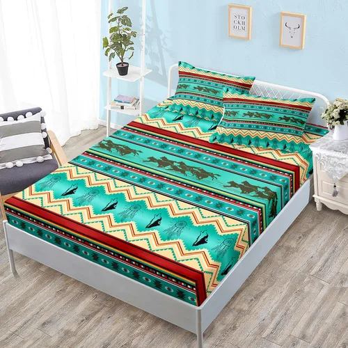 Miniatura 20 de HOSIMA Ropa de cama náutica, sábana bajera ajustable de anclaje de velero, cama individual en una bolsa para niños, decoración de habitación
