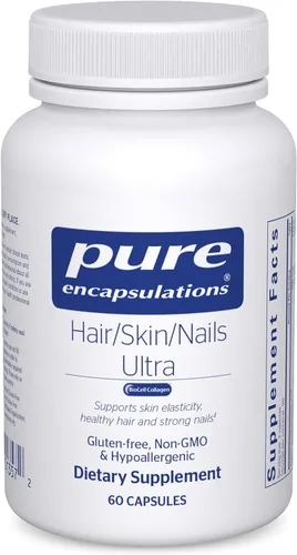 Pure Encapsulations Suplemento Ultra Avanzado de Belleza para Cabello/Piel/Uñas - Suplemento de Biotina y Colágeno para el Apoyo del Cabello