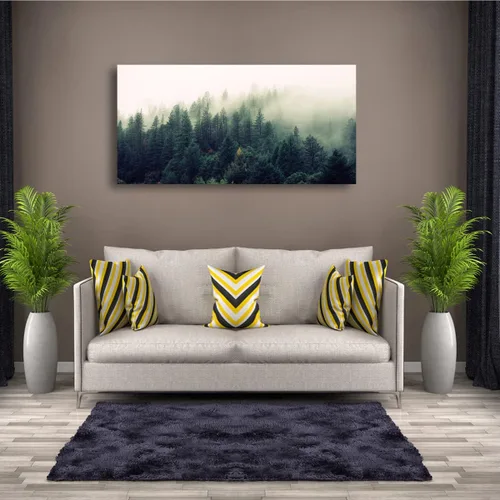 Miniatura 6 de Arte de pared de paisaje, impresiones en lienzo de paisajes naturales, decoración del hogar, bosque verde, pintura de árboles para sala de estar