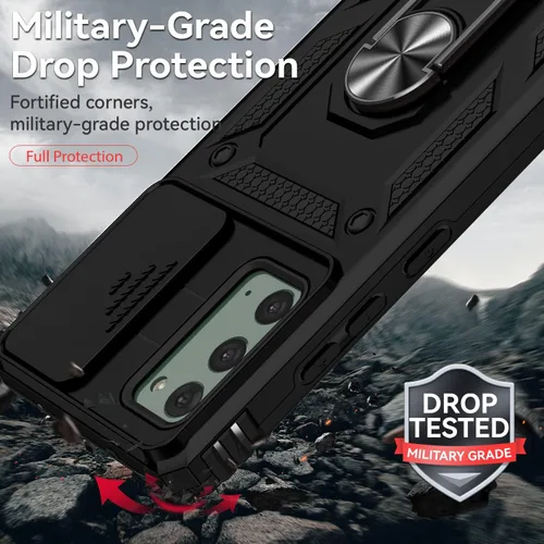 Miniatura 5 de Funda para Samsung Galaxy Note 20 con cubierta para lente de cámara, protector de pantalla HD, resistente a caídas de grado militar, soporte
