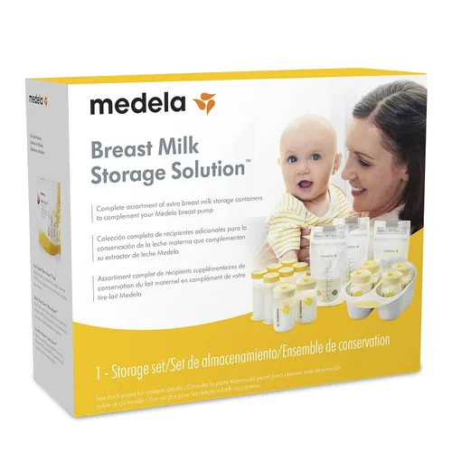 Miniatura 7 de Medela Juego de soluciones de almacenamiento de leche materna, suministros y recipientes de lactancia materna, organizador de leche materna, hecho