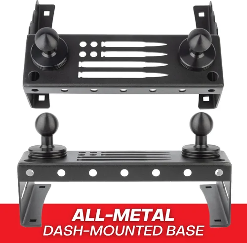 Miniatura 3 de Soporte para teléfono Bulletpoint de metal para tablero Compatible con Ford F150 2015-2020 y F250/F350 Super Duty 2017-2022 - Montura de bola
