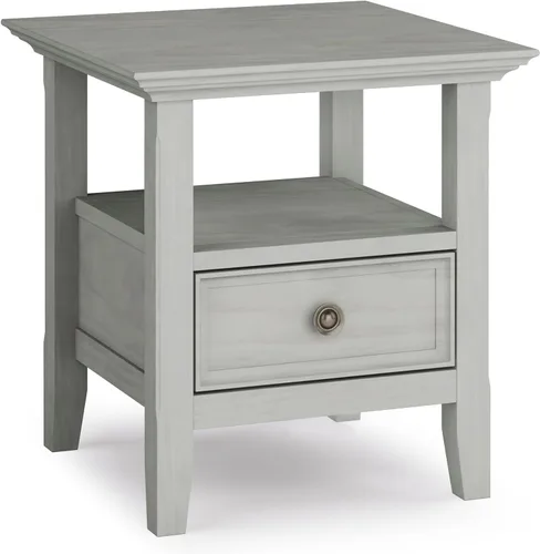 Miniatura 12 de SIMPLIHOME Amherst - Mesa consola – Mesa de sofá de madera maciza de 48 pulgadas de ancho en color marrón nogal, mesa de almacenamiento