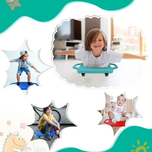 Miniatura 7 de Patinete deportivo con asas, patinete de piso, patinete sentado para actividades deportivas infantiles, edad: más de 6 años