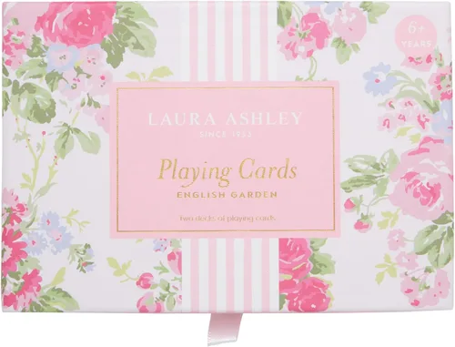 Miniatura 9 de Laura Ashley Heirloom Cottage Cartas de Juego – Juego de 2 Barajas de Cartas Estándar en Elegante Caja de Almacenamiento – Cartas de Póquer y Bridge