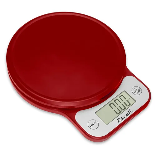 Escali Telero - Báscula digital de alimentos, báscula de cocina de alta precisión para cocinar, hornear, control de porciones, preparación de Rojo
