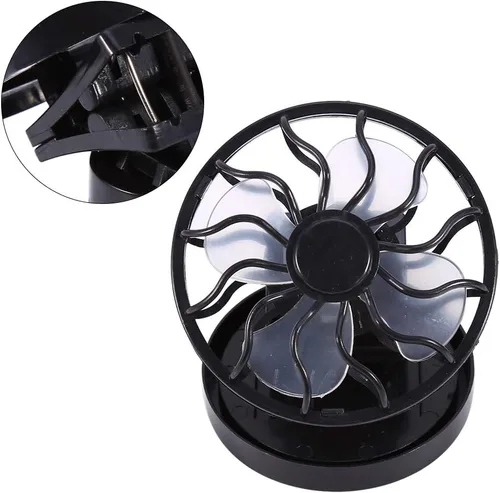 Miniatura 8 de YOUTHINK Ventilador solar portátil, mini clip eléctrico para camping, ventilador de ahorro de energía para picnic, pesca, parque, viajes