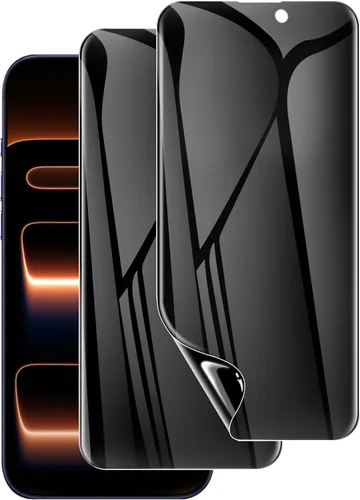 Miniatura 6 de LYWHL Paquete de 3 protectores de pantalla de privacidad para iPhone 12 Pro Max, protector de pantalla privada antiespía de vidrio templado para 12