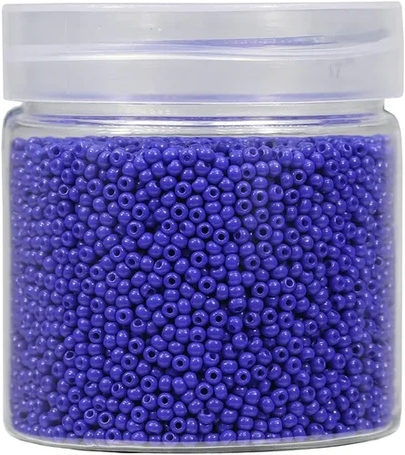 Miniatura 27 de Bala&Fillic Tamaño casi uniforme Cuentas de semillas redondas de color verde ejército de 2 mm Aproximadamente 10000 piezas/110 gramos en caja
