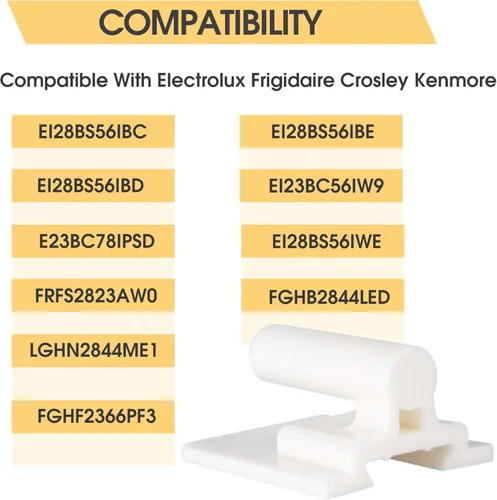 Miniatura 5 de 241779401 Pin de bisagra para puerta de refrigerador compatible con Frigidaire Electrolux Kenmore puerta de refrigerador 1512662 AP4393564 AH2358752