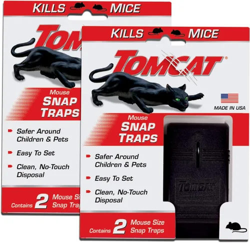 Miniatura 14 de Trampa para ratones Tomcat, mata eficazmente ratones para eliminación limpia y sin contacto, 4 trampas (paquete de 2)