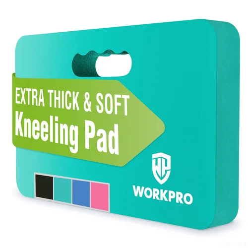 Miniatura 10 de WORKPRO Almohadilla de rodillas extra gruesa, amortiguación de espuma suave para la rodilla, alfombrilla grande de espuma para arrodillarse
