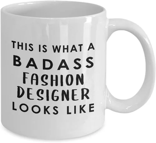 Miniatura 2 de Gifts for Badass Fashion Designer Coffee Mug Tea Cup - Textile Artist Designing Clothing Stylist Industry Funny Cute Gag Appreciation Idea - Looks
