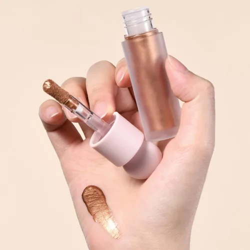 Miniatura 8 de Resaltador líquido de brillo natural para cara y cuerpo, luz hidratante impermeable para brillo de larga duración, resaltador de contorno, fácil