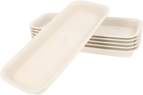 Miniatura 10 de Bandeja rectangular de plástico para plantas, bandeja de goteo para maceta, bandeja de goteo para alféizar de ventana, estante de ventana de 9.73 x