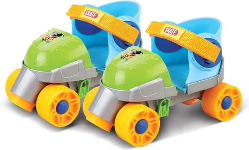 Mis Primeros Patines - Patines en línea ajustables de entrenamiento fácil, patines de cuatro ruedas estilo cuádruple para principiantes, niños, Verde