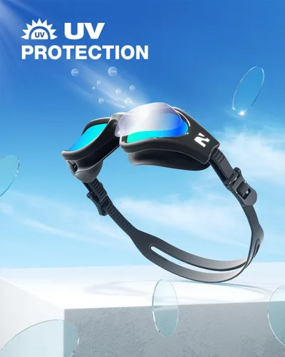 Miniatura 6 de ZIONOR Gafas de natación para adultos, G1 Air con protección UV antivaho y a prueba de fugas, ajuste cómodo para adultos, hombres y mujeres, incluye