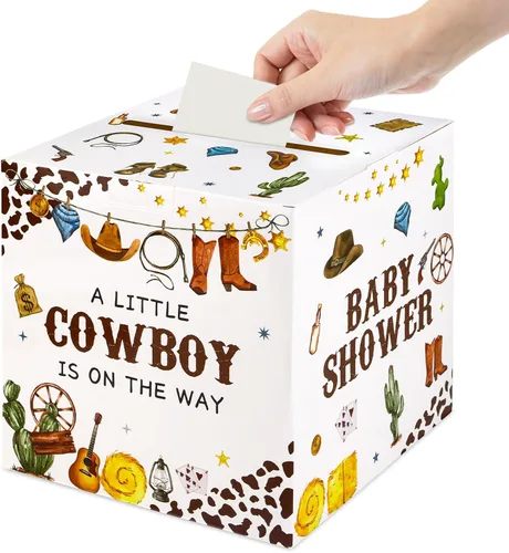 Miniatura 12 de Fowecelt Baby in Bloom - Caja de tarjetas de fiesta, decoración de baby shower, recuerdos de fiesta, decoraciones de baby shower para niña, caja