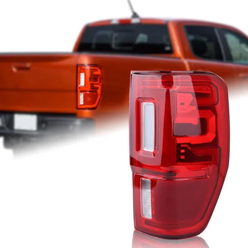 Conjunto de Lámpara Trasera LED de Luz Trasera con Punto Ciego (Módulo NO Incluido) Compatible con Ford Ranger 2019-2023 Lado Derecho del Pasajero