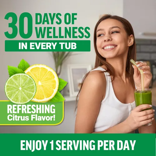Miniatura 5 de Force Factor Smarter Greens Daily Wellness Powder - Polvo de bienestar diario de superalimentos verdes para apoyar la salud intestinal, hinchazón