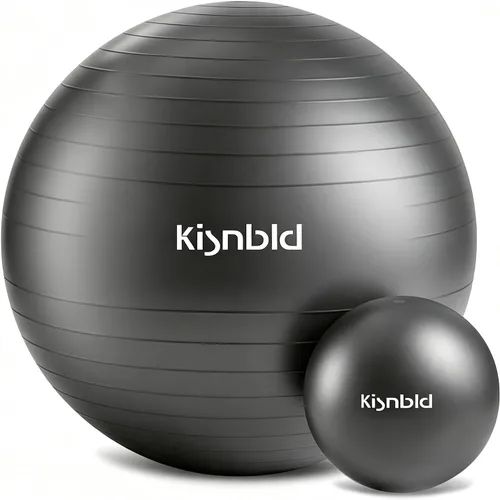 Miniatura 10 de kisnbld Pelota de ejercicio, pelota de yoga extra gruesa para entrenamiento y estabilidad durante el embarazo, 4 tamaños, pelota de equilibrio