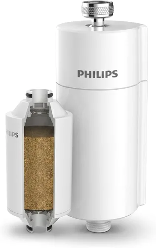 Miniatura 10 de PHILIPS Filtro de ducha AWP1775BK/37, suavizador de agua para agua dura, filtración de ducha con doble malla, reduce cloro/impurezas/sedimentos