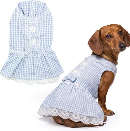 Miniatura 13 de Parisian Pet Chambray - Vestido para perro - Ligero sin mangas para perro, niña, talla XS Chambray en general