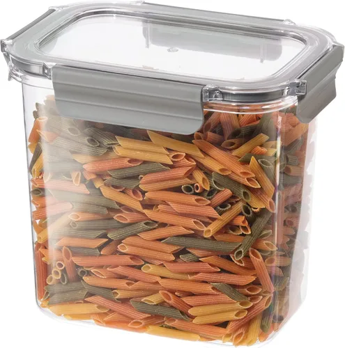 Oggi Clarity - Contenedor hermético para almacenamiento de alimentos a prueba de fugas, ultra transparente, sin BPA, recipiente sellable con tapa,