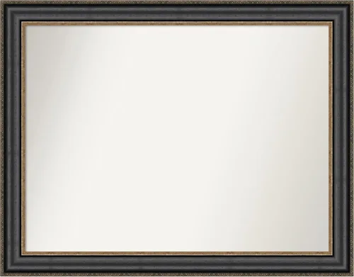 Miniatura 513 de Amanti Art Espejo personalizado, espejo de baño negro puente, espejo de pared o espejo de tocador de baño sobre el fregadero (26 x 26 pulgadas)