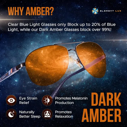 Miniatura 2 de Blue Light Blocking Glasses Amber Lenses -For Better Sleep, Gaming, Eye Strain Blocker, Computer, Sunglasses
