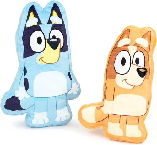 Miniatura 7 de Jay Franco - Almohada decorativa con forma de Bluey de poliéster - Almohada de felpa súper suave para niños - Mide 17 pulgadas