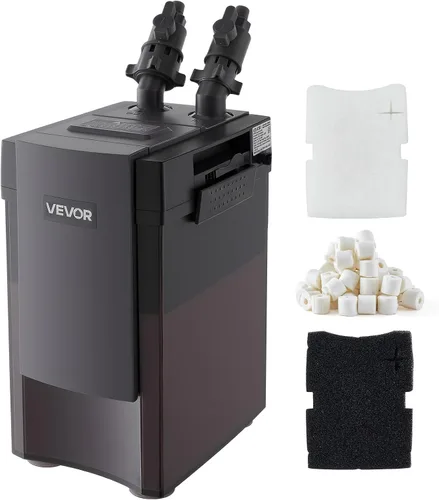 Miniatura 11 de VEVOR Filtro de recipiente de 224.5 GPH, filtro externo de acuario de 3 etapas con potente bomba, máquina de limpieza de circulación de agua