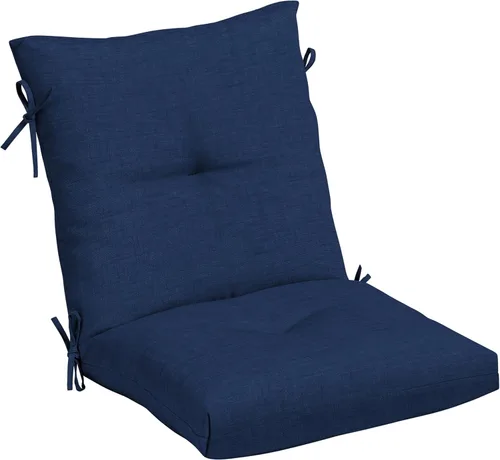 Miniatura 26 de Arden Selections Cojín de Silla de Comedor Exterior de Felpa Moderna con Mechones y Relleno Blowfill, 21 x 40 pulgadas, Repelente al Agua
