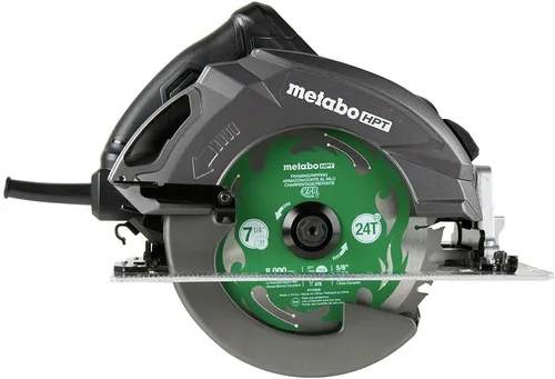 Miniatura 3 de Metabo HPT Kit de sierra circular RIPMAX Hoja de 7 1/4 pulgadas 6,800 RPM Función de soplador de polvo Garantía de 5 años C7UR