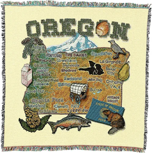 Miniatura 36 de Pure Country Weavers State of Alabama - Manta cuadrada para regalo, manta de tapiz tejida de algodón, fabricada en los Estados Unidos