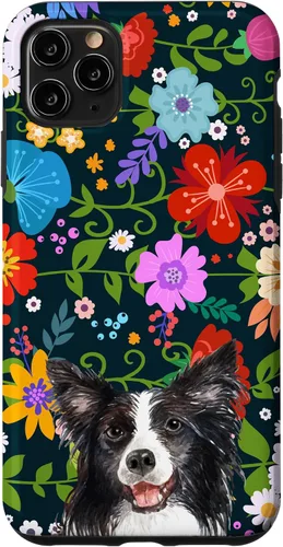 Miniatura 12 de Funda para iPhone 14 Border Collie Ditsy Flower Floral Pattern para mujer