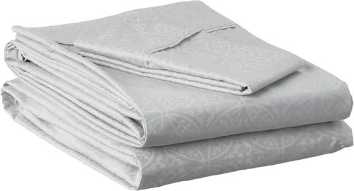 Miniatura 19 de Pointehaven - Fundas de almohada bordadas de algodón Euro de 300 hilos, Algodón, Bone, Completo