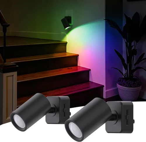 Miniatura 13 de L LOHAS LED Luces nocturnas enchufables a la pared, [paquete de 2] focos de pared para interiores con sensor de luz, luces nocturnas ámbar