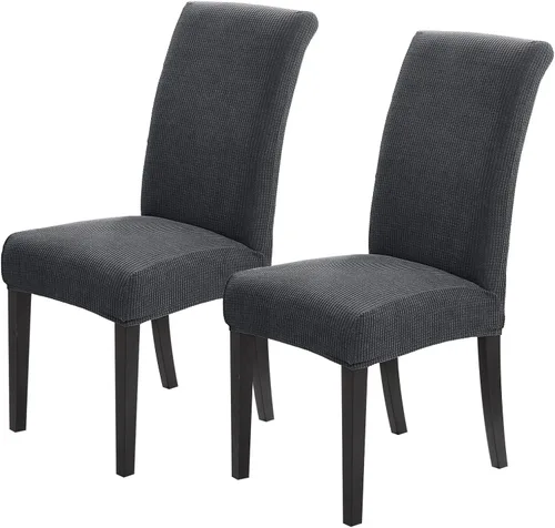 Miniatura 79 de Joccun Fundas para Sillas de Comedor Juego de 2, Fundas Elásticas para Sillas de Comedor Fundas para Sillas de Comedor Protector de Asiento, Funda