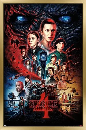 Miniatura 11 de Trends International Netflix Stranger Things: Season 4 - Póster de pared de una hoja, 14.725 x 22.375 pulgadas, versión enmarcada de madera