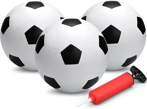 Miniatura 8 de Mini pelotas de fútbol de 6 pulgadas para niños pequeños, 6 pulgadas de fútbol pequeño para mini aro, kickball suave juego deportivo para interiores