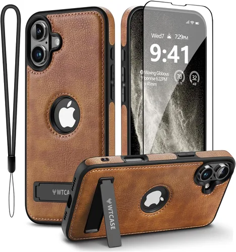 Miniatura 16 de WTCASE Funda magnética de piel para iPhone 14 Pro Max, soporte invisible integrado [compatible con Magsafe] protector delgado compatible con iPhone