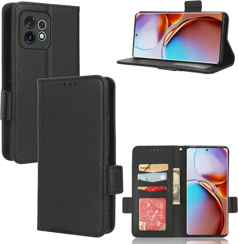 Miniatura 52 de Funda de piel sintética compatible con Motorola Moto E22 4G, funda de piel sintética compatible con Motorola Moto E22i 4G, color negro